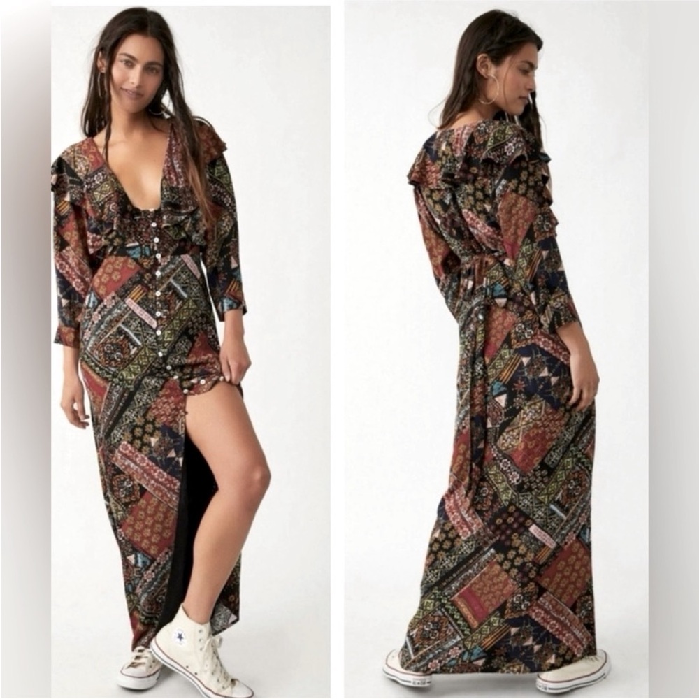 NWT FREE PEOPLE LENNON MAXI DRESS MEDIUM